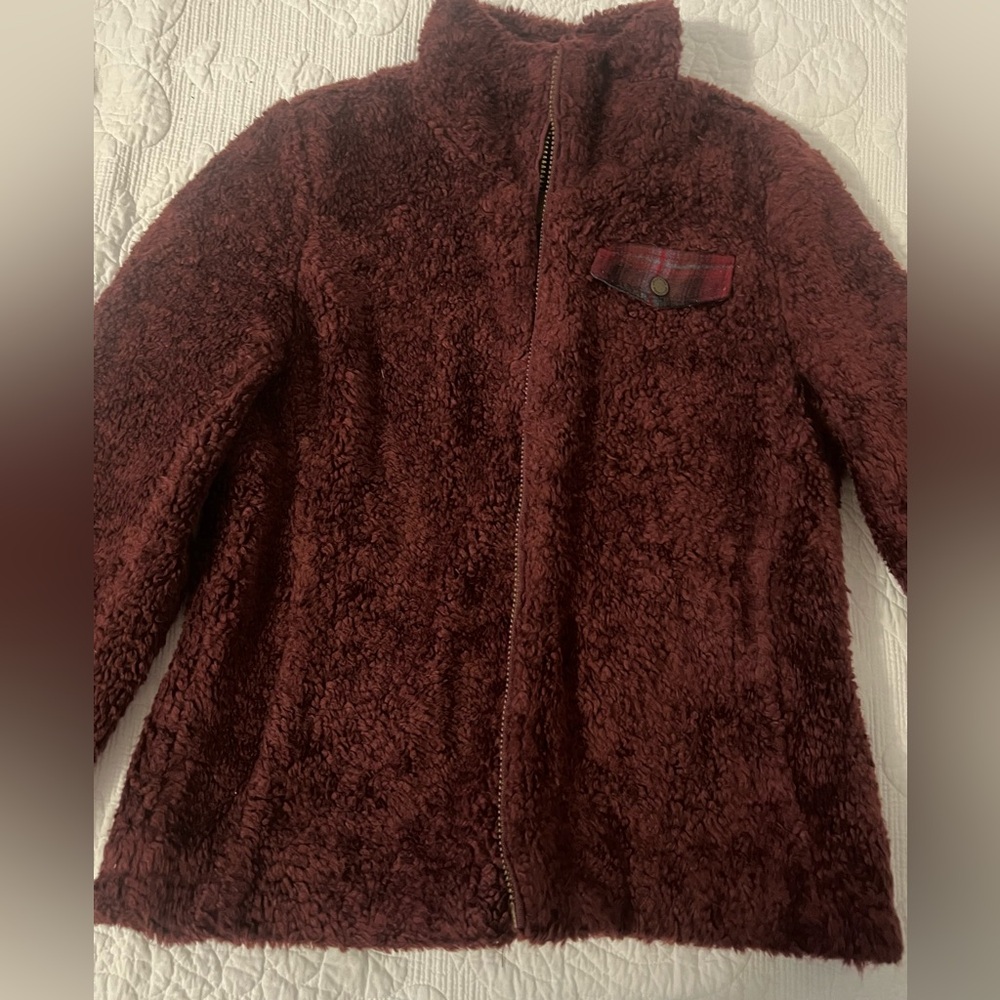 Pendleton Red and Brown Plaid Jacket
